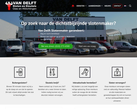 Van Delft slotenmaker Logo